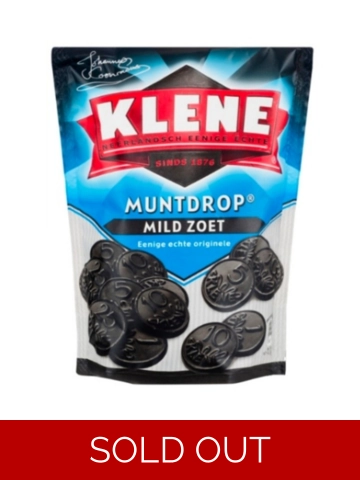 Klene Muntdrop Mild Zoet Liquorice Lightly Sweetened 甘草黑糖少甜 210 gm