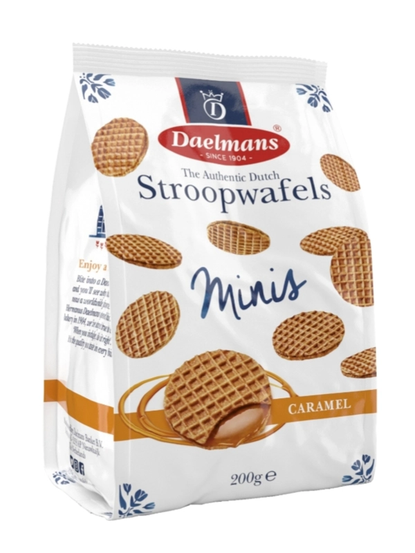 Daelmans stroopwafels minis – caramel 迷你荷式華夫餅 200 gm