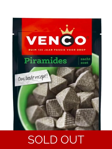 Venco Piramides zacht zoet liquorice 甘草軟黑糖 235 gm