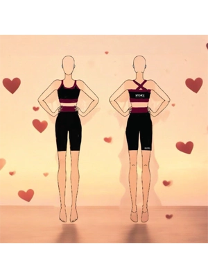 Two tone cycle shorts