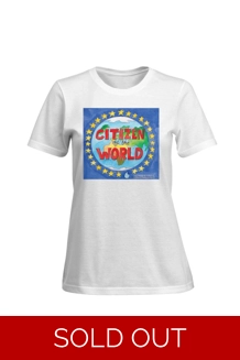 Citizen Of The World Ladies T-Shirt LARGE