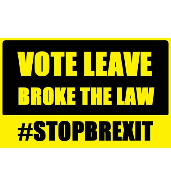 100 "Vote Leave Broke The Law" Stickers