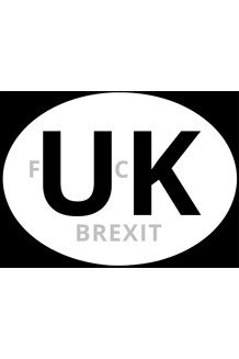 EU UK Fuck Brexit Car Magnet