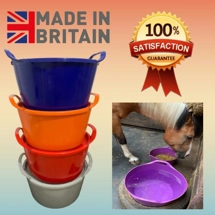 Feed buckets with matching lids