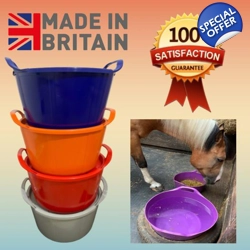 Feed buckets with matching lids