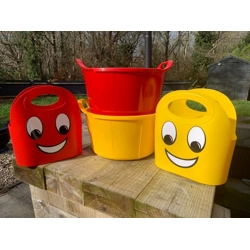 red and yellow smiley set