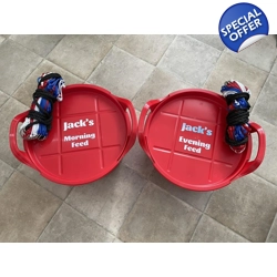 Feed buckets and nets