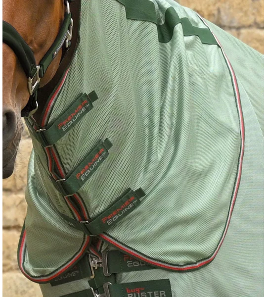 Bug Buster Fly Rug with Detachable Neck and Belly Flap Mint Green