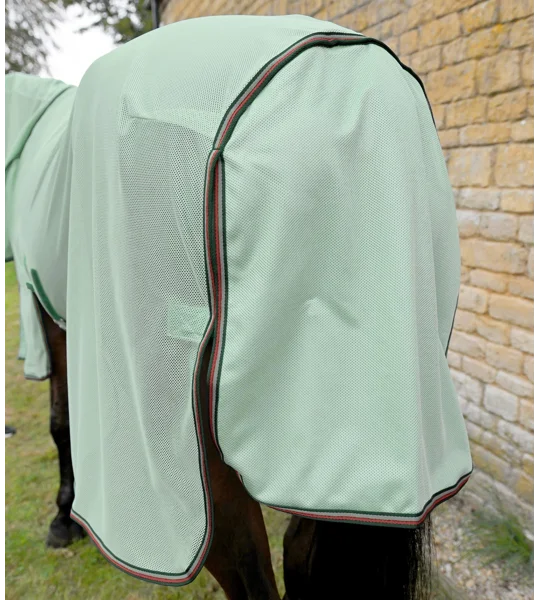 Bug Buster Fly Rug with Detachable Neck and Belly Flap Mint Green