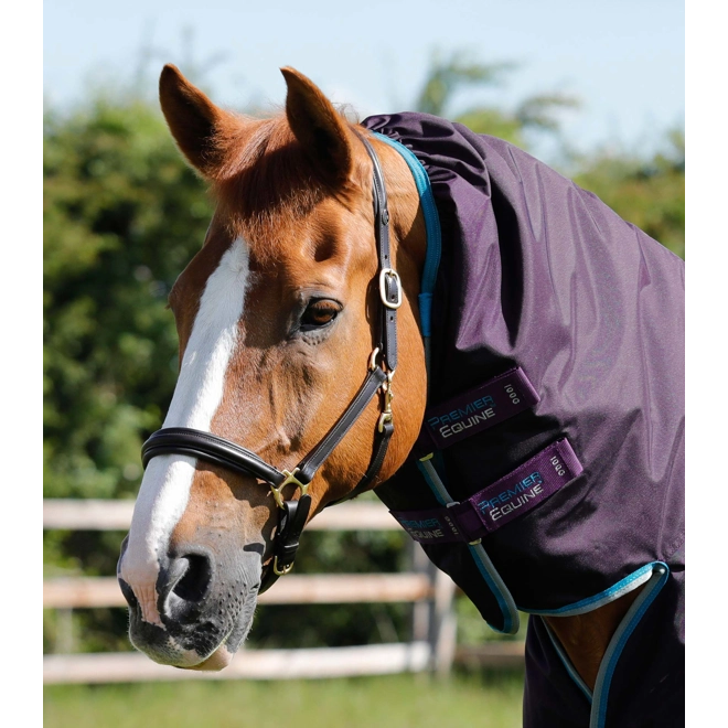 Additional Image for Buster Storm 100g Combo Turnout Rug with Snug-Fit Neck Purple