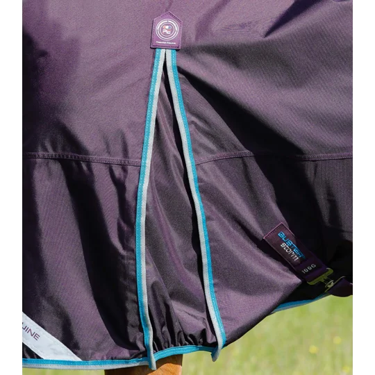 Buster Storm 100g Combo Turnout Rug with Snug-Fit Neck Purple