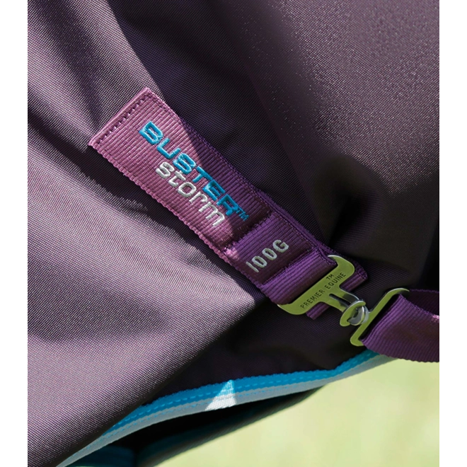 Additional Image for Buster Storm 100g Combo Turnout Rug with Snug-Fit Neck Purple