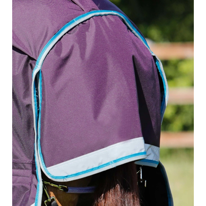 Additional Image for Buster Storm 100g Combo Turnout Rug with Snug-Fit Neck Purple