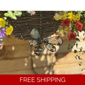 Glass Wing Honeybee Pot Hanger Glass Wing Honeybee Pot Hanger