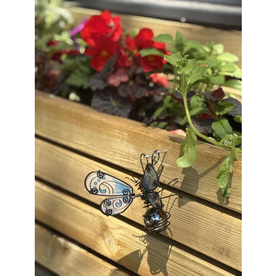 Glass Wing Honeybee Pot Hanger
