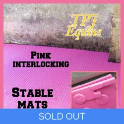 Pink interlocking mats