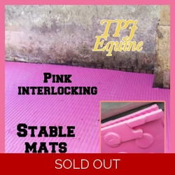 Pink interlocking mats