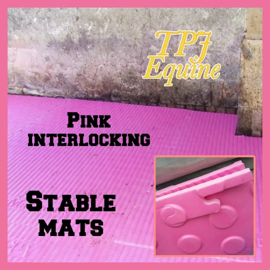 Pink interlocking mats