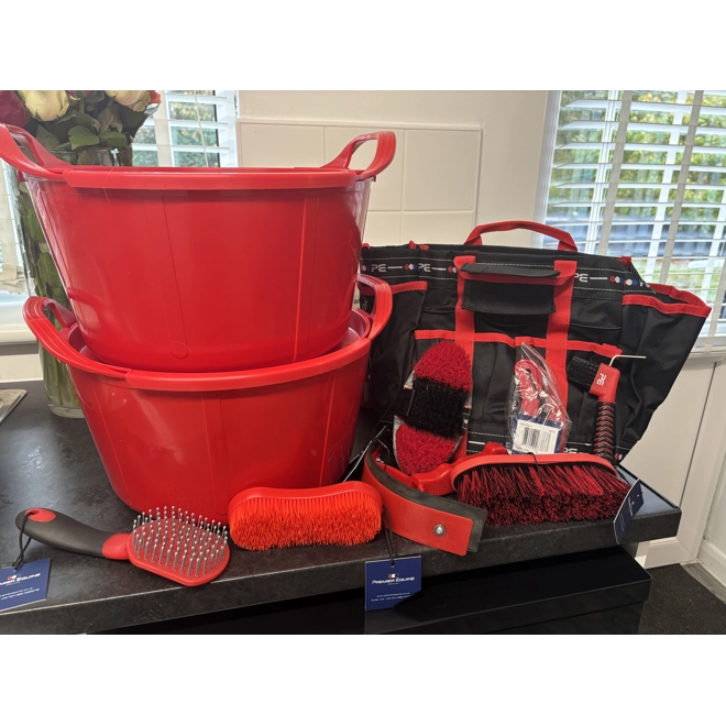 Additional Image for Red buckets & Grooming set