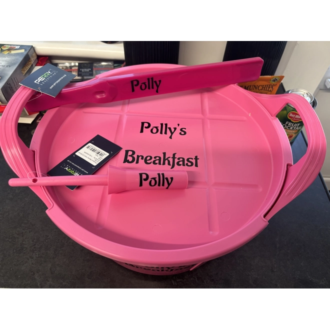 product Image for Feed bucket, stirrer & oil brush