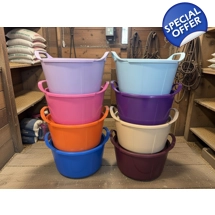 Feed buckets and lids x 8