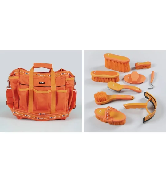Grooming kit bag with soft touch set