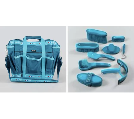Grooming kit bag with soft touch set
