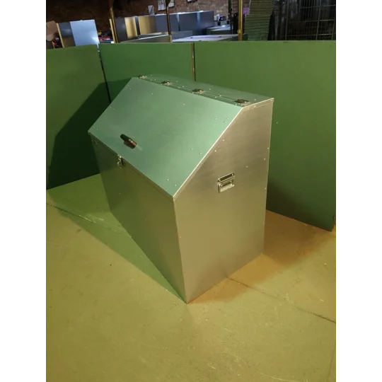 Sloped 3 compartment Feed Storage Bin