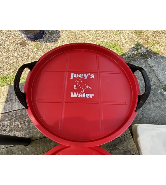 Personalised feed & Water buckets