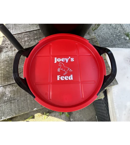 Personalised feed & Water buckets