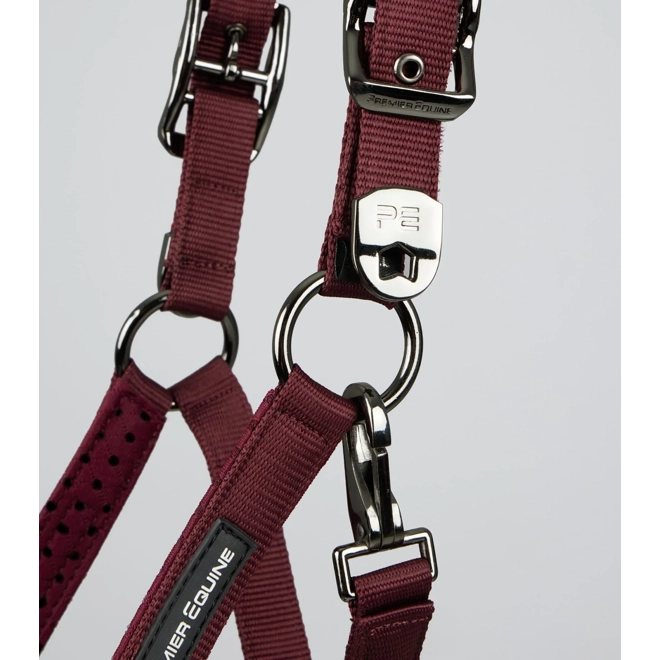 Additional Image for Necto 3D Mesh Head Collar with Lead Rope Burgundy