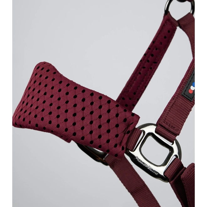 Additional Image for Necto 3D Mesh Head Collar with Lead Rope Burgundy