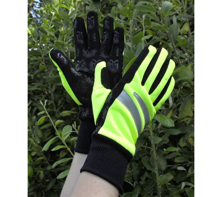 Neon gloves