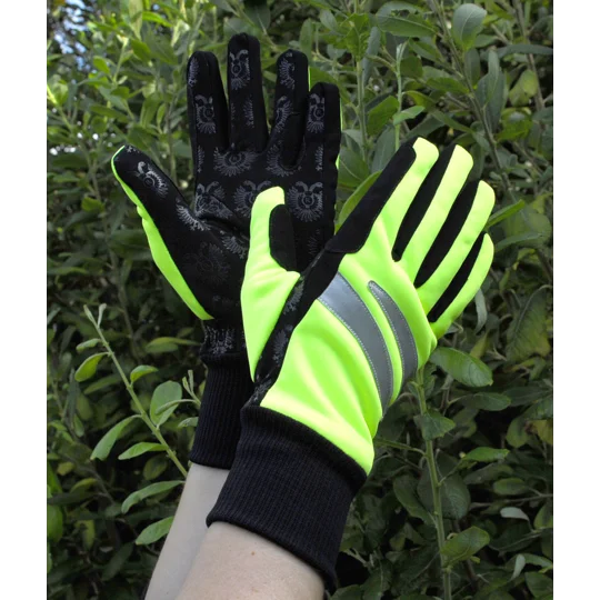 Neon gloves