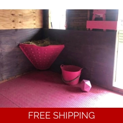 Pink stable mats x 6
