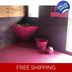 Pink stable mats x 6