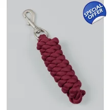 Polycotton Lead Rope: 2 Meters Burgundy