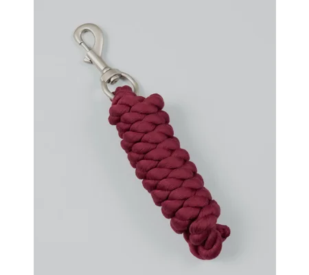Polycotton Lead Rope: 2 Meters Burgundy