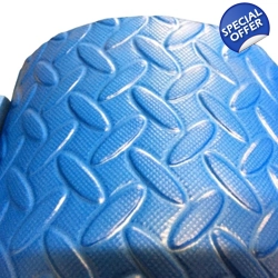 Blue roll matting