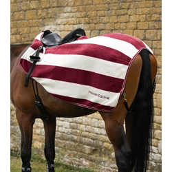 Vellus Horse Fleece Exercise Rug Burgundy/White