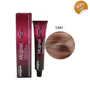 Loreal Majirel Permanent Hair Colour 7,041 Natural Copper Ash Blonde