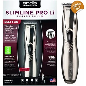 Andis Slimline Pro Li Cordless Trimmer Silver
