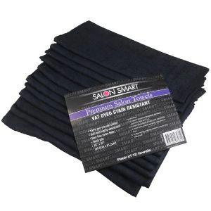 Salon Smart Premium Salon Towels Black 12 Pack