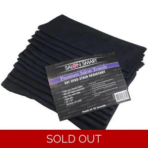 Salon Smart Premium Salon Towels Black 12 Pack