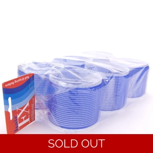 Hair FX Self Gripping Velcro Rollers - Blue 76mm 6pk