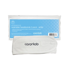 Caronlab Washable White Head Band – 2 pack