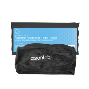 Caronlab Washable Black Head Band – 2 pack