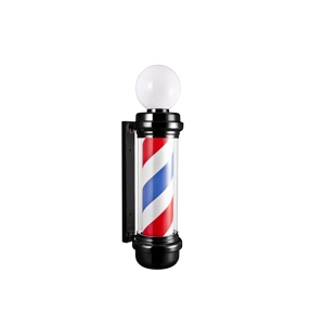 Karma Traditional Barber Pole - Black with Light