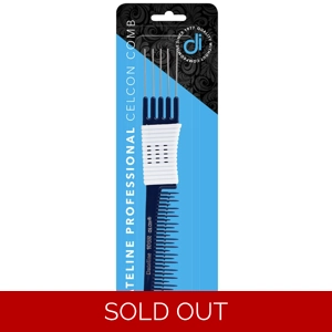 Dateline Professional Blue Celcon 105R Metal Teasing Comb - 20cm