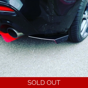 mazda 3 mps mk2 rear bumper lower canards